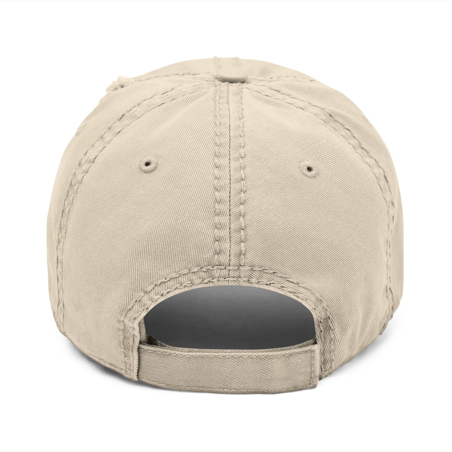 Distressed Hat White